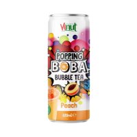 Popping Boba Bubble Tea Drink - Peach - 320ml (1x)