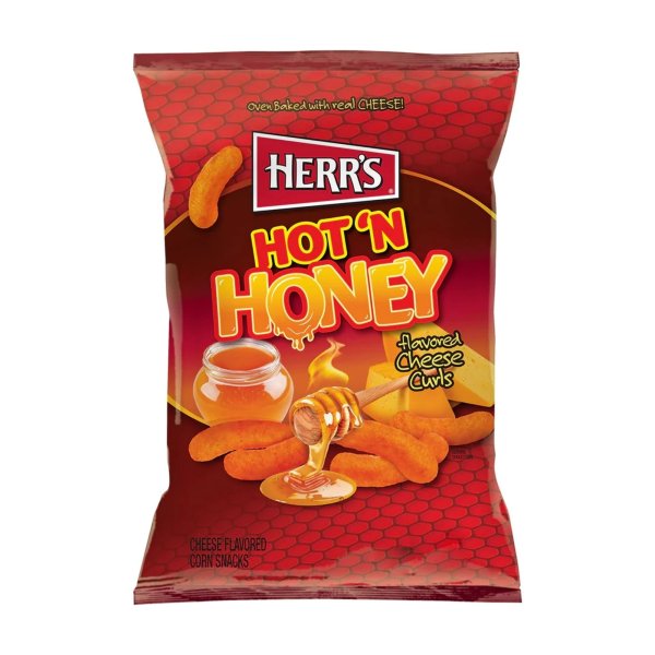Herrs - Baked Cheese Curls Hot N Honey - 170g [USA]
