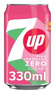 7UP - Pink Lemonade Zero Sugar - 330ml [GB]